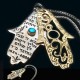 Hamsa Necklace with the Priestly Blessing